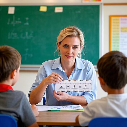 40 Packs Number Line Dry Erase Boards Cards, Double Sided Writable and Erasable Board Card Featuring -10-10 Number Line On One Side 0-20 On The Other, Classroom Must Haves Boards for Students in Saudi Arabia