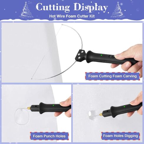 4 in 1 Foam Cutter Set with Digital Voltage Controller, GOCHANGE Electric Cutting Machine Pen Tools Kit, 100-240V /18W Styrofoam Cutting Pen with Electronic Voltage Transformer Adaptor in Saudi Arabia
