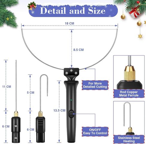 4 in 1 Foam Cutter Set with Digital Voltage Controller, GOCHANGE Electric Cutting Machine Pen Tools Kit, 100-240V /18W Styrofoam Cutting Pen with Electronic Voltage Transformer Adaptor in Saudi Arabia
