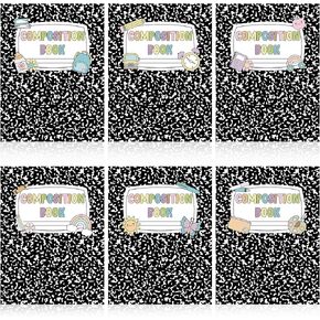 Fuutreo 72 PCS Classroom Bulletin Decorations School Girl Classroom Decoration Decorting Paper Cut Out Composition Cover Cover Cover Tupport Composit