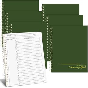 6 Pcs Project Planner Notebook Spiral Project Action Pad Task Planner with Checklist Construction Planner Project Organizer Management Planning Pad for Work and School