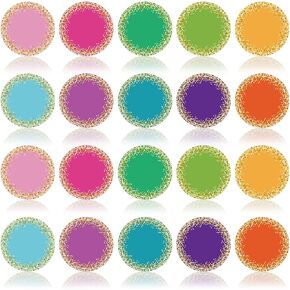Geyee 60 PCS Circle Counts Confetti Colorful Dircles Accouts Barge Convetti Dircles Class Charglections Round Class Class Form