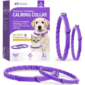 طوق مهدئ للكلاب ، 4pcs قابلة للتعديل في الفيرومون ، طوق هدئ