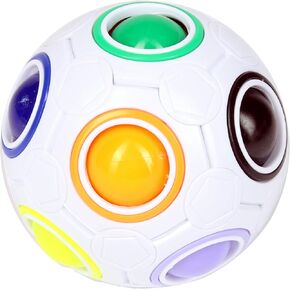 Octofun Cube World Rainbow Ball للبالغين والبنات والفتيان - اللغز المثالي أو الهدية المملوءة في أي وقت من السنة