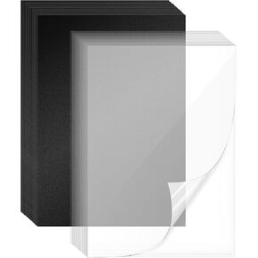 120 Pack Clear Binding Covers and Backs 8.5 X 11 Inches 12 Mil Sand-Textured Polycover, 10 Mil Presentation Binder Covers for Spiral Binding with Clear Front, Letter Size, Square Corners, Un-Punched