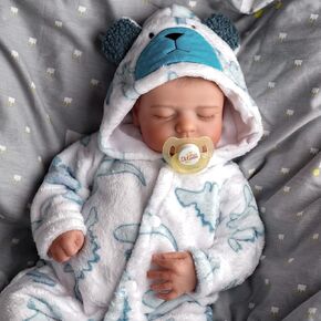 Babeside Rebord Baby Baby Boy ، 20 بوصة نابض بالحياة حديثي الولادة للحياة الحقيقية ، دمية واقعية مقبولة للبنين فينيل ناعمة وجسم من القماش مع الملابس وهدية لعبة للأطفال الذين تتراوح أعمارهم بين 3+