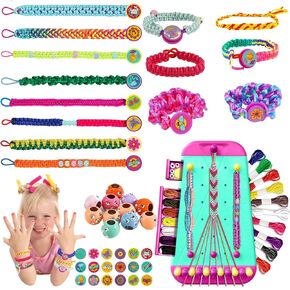 سوار Lefei الصداقة Make Make Toys ، فنون وحرفي DIY للأطفال الذين تتراوح أعمارهم بين 6-12،2 في 1 مجموعة من ألعاب صانع الأوتار ، مجموعة صانع سلسلة المجوهرات ، هدايا عيد ميلاد عيد الميلاد للفتاة 8-12 سنة