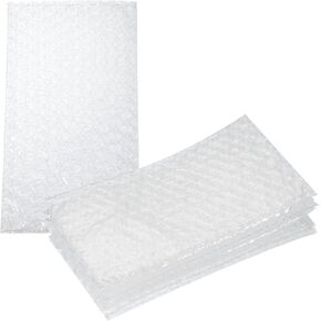 MECCANIXITY Bubble Pouch Wrap Bags Cushioning Bags 7.09 x 3.94" Double Wall Thickening Shockproof Foam Protective for Moving Shipping Packing Storage (Pack of 300, Clear)