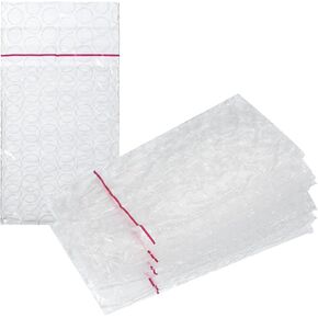 MECCANIXITY Self Sealing Bubble Pouch Wrap Bags Cushioning Bags 3.15 + 1.18 x 2.36" Double Wall Thickening Shockproof Foam Protective for Moving Shipping Packing Storage (Pack of 100, Clear)
