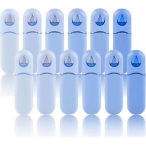 Temiary 12pcs شريط تصحيح أبيض لطيف ، يسهل استخدام أقلام تصحيح Whiteout ، 1/5 × 236 بوصة لوازم المدرسة الجمالية والجمالية (الأزرق)