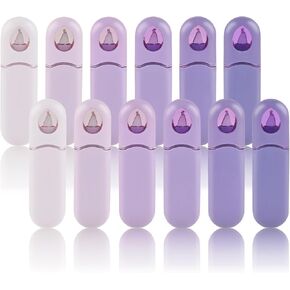 Temiary 12pcs شريط تصحيح أبيض لطيف ، يسهل استخدام أقلام تصحيح Whiteout ، 1/5 × 236 بوصة لوازم المدرسة الجمالية والجمالية (الأرجواني)