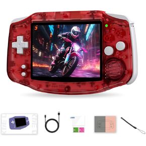 RG34XX Retro Game Console 3.4 بوصة 720*480 شاشة IPS مدمجة 32G+64G TF CARD VIDEO SHOLES 3500MAH LITHIUM BUTTIONS تدعم العديد من أجهزة الكمبيوتر المحاكاة غير الرسمية (الأرجواني) in Kuwait