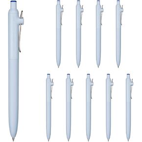 三菱鉛筆 Uniball Zento Basic Rollerball Pen ، 0.5 مم ، حبر زرقاء قائم على الماء ، سمساد فائق مع احتكاك مخفض ، حزمة من 10 (UBNZS05.33)