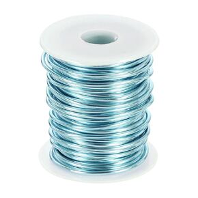 HARFINGTON 10 Gauge Aluminum Craft Wire 2.5mm 65.5ft Flexible Bendable Anodized Metal Jewelry Sculpting Wire for Jewelry Making Modelling Craft DIY, Pink