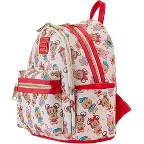 Loungefly Disney Mickey & Friends Gingerbread Cookie All-Over Print Mini Backpack With Ear Headband