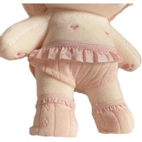 20 سم/8 بوصة مجموعة الملابس الداخلية دمية ، بدلة البانتي والجوارب ل Skzoo Plushies Dolls Plush Toys (أبيض)