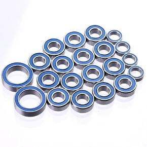 مجموعة محامل الكرة الدقيقة ذات المطاط الأزرق من أجل 1/10 Slash 2WD/Stampede/Rustler BL-2S 2WD ترقيات استبدال