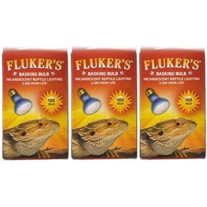 (3 عبوة) مصابيح Fluker من Fluker لضوء الأضواء للزواحف 100 وات