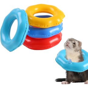 5 Pcs Pool Float for Ferret - Inflatable Swimming Rings Bath Collar Tubes Small Animal Photo Shoot Toys Summer Beach Party Water Fun Swim Rings for Ferrets Small Pets