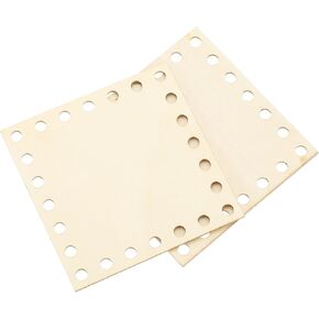 Patikil 8 × 8 بوصة قاعدة سلة الكروشيه ، 2 PCS قيعان سلة سلة مربعة خشبية القاعدة حقيبة صنع الإمداد