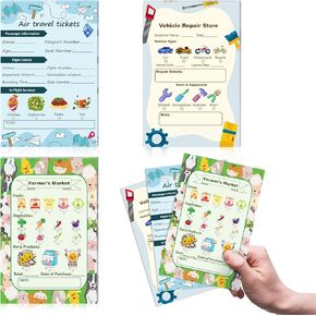 6 Pack Kids Play Play Play Notepads Playtime Notepads Kids Playtime Pads Play Play Play Notebooks 4x6 inch