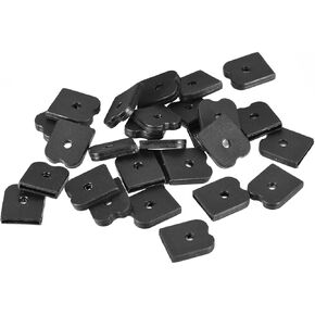 قبعات نهاية السيليكون Uxcell ، 100pcs 12mm - قابس السيليكون ملاءمة للبوليستر المشد للخياطة ، لباس الزفاف ، ثوب الزفاف (أبيض)