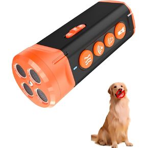 2025 New Rechargeable Dog Barking Deterrent Devices & Barks no More Dog Training Device with 4 Headed Ultrasonic, Alternative to Painful Dog Shock Collar,Just Press-Without Hurting Your Pet