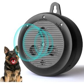 Ultrasonic Dog Bark Deterrent - 3 Adjustable Ultrasonic Modes (30KHZ/25KHZ/20KHZ) | Auto-Activated Bark Box for Indoor & Outdoor Use | Safe & Humane Anti Barking Device for All Dogs