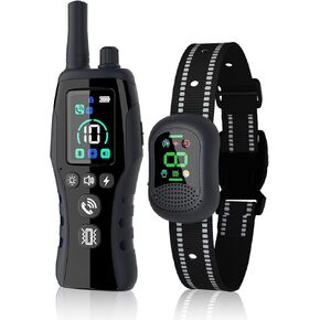 BUKEWIT Wireless Fences for Dogs - 4900FT Dog Shock Collar with Remote Calling IP67 Waterproof with 4 Training Modes, Rechargeable for All Breeds