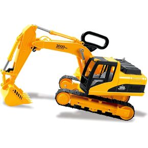 ألعاب حفارة كبيرة الحجم من Powertrc للأولاد من 3 إلى 5 سنوات ، وأطفال كبيرون ، ألعاب الحفاظ