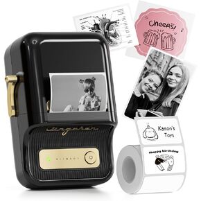 NIIMBOT B21 Label Maker, 2 Inch Portable Thermal Label Printer, Label Maker Machine with Tape, Compatible with Android, iOS & PC,Labeling for Home Storage Office and Small Business,Off-White