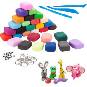 Air Dry Clay 36 Colors, Magic Foam DIY Modeling Clay Kit with Tools, for Kids and Adults, Gift for Boys and Girls