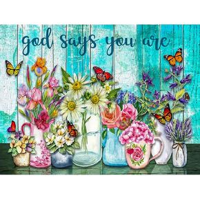SRETOUL Inspirptl Diamond Art Painting- stspirationl diamond painting kits للبالغين ، نحن نحبك مجموعات فن الماس للبالغين للحصول على جدار المنزل ديكور 12x16 بوصة
