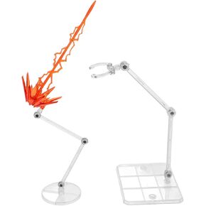 Eringogo 1SET Action Figure Display Stand مع قاعدة دعم نموذج الأنيمي للإبداع لدمى الدمى المحمولة والمريحة مع قاعدة مستقرة تنظيم مساحتك مع تصميم لافتة للنظر