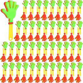 Lenwen 100 PCS Clappers Bulk 7.5 بوصة من صانعي الضوضاء البلاستيكيين الذين يهتفون من صانعي الضوضاء للأحداث الرياضية لكرة السلة لكرة السلة يوم عيد ميلاد (ألوان زاهية)