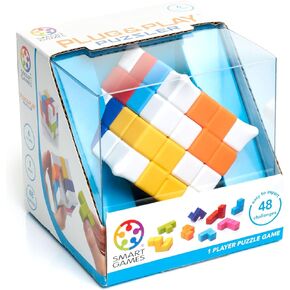 الألعاب الذكية - Plug & Play Pozzler ، لعبة ألغاز لاعب واحدة مع 48 تحديًا ، 6+ سنوات ، أبيض