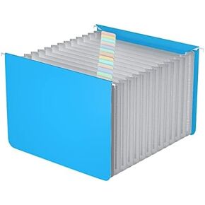 Expanding Hanging File Folders,Plastic Expandable Hanging Folder Letter Size,Filing Cabinet,13 Innovative Accordion Pocket,Alphabetical Tab,Large Capacity,Durable File Organizer 1 Black in Saudi Arabia