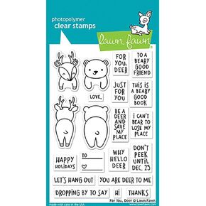 Lawn Fawn Clear Stamps - For Your, Dear (F1480)