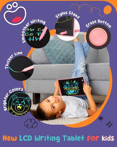 ORSEN Colorful 8.5 Inch LCD Writing Tablet for Kids, Easter Gifts for Toddlers, Toddler Travel Learning Educational Toys Activity Games Birthday Gifts for 3 4 5 6 7 8 Year Old Girls in Saudi Arabia