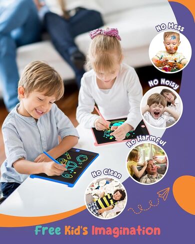 ORSEN Colorful 8.5 Inch LCD Writing Tablet for Kids, Easter Gifts for Toddlers, Toddler Travel Learning Educational Toys Activity Games Birthday Gifts for 3 4 5 6 7 8 Year Old Girls in Saudi Arabia