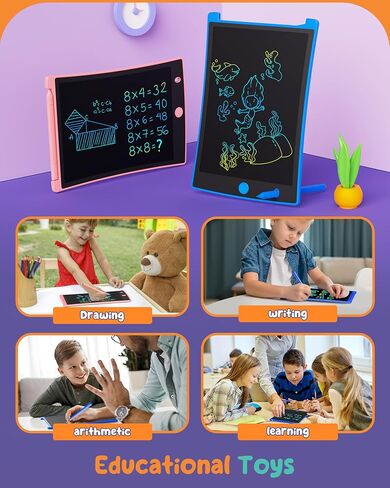 ORSEN Colorful 8.5 Inch LCD Writing Tablet for Kids, Easter Gifts for Toddlers, Toddler Travel Learning Educational Toys Activity Games Birthday Gifts for 3 4 5 6 7 8 Year Old Girls in Saudi Arabia