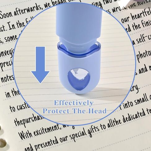 Temiary 12Pcs Cute White Out Correction Tape, Easy to Use Whiteout Correction Pens, 1/5 x 236in Smooth Writing & Aesthetic Office School Supplies (Blue) in Kuwait