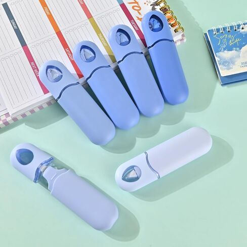 Temiary 12Pcs Cute White Out Correction Tape, Easy to Use Whiteout Correction Pens, 1/5 x 236in Smooth Writing & Aesthetic Office School Supplies (Blue) in Kuwait