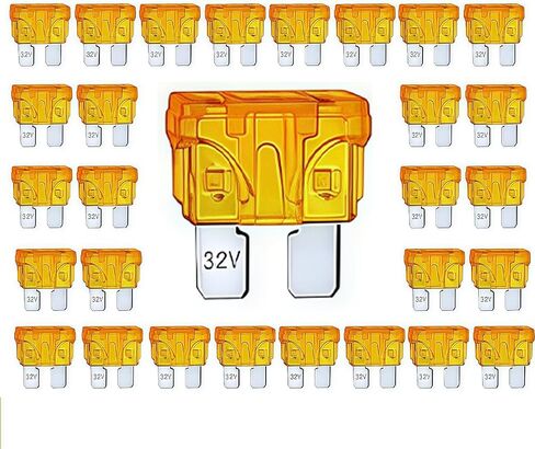 UZAKA 100 Pack Auto Fuses 2 AMP ATC/ATO Standard Regular Fuse Blade 2A Car Truck Boat Marine RV - 100Pack in Saudi Arabia