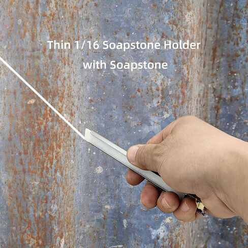 Flat Soapstone Holder Set Pack of 12pcs, Mark White Clear and Removable Markings, 10pcs Flat Soapstone Replacement, Best for Welding in Saudi Arabia