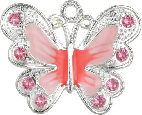 Rubyca Silver Butterflate Butterfly Charm Beads Fendants for Jewelry Making DIY 28pcs Mix in Kuwait