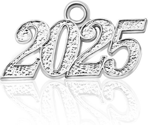 2025 Gold Plated Charm for Graduation Tassel, Decorative Number Pendant in Saudi Arabia