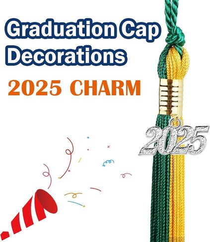2025 Gold Plated Charm for Graduation Tassel, Decorative Number Pendant in Saudi Arabia