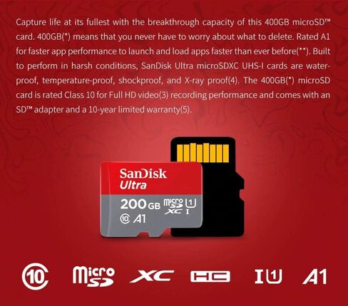 SanDisk Ultra 32GB microSDHC UHS-I Card with Adapter, Silver, Standard Packaging (SDSQUNC-032G-GN6MA) | Adapter, Standard Packaging (SDSQUNC-032G-GN6MA) in Kuwait