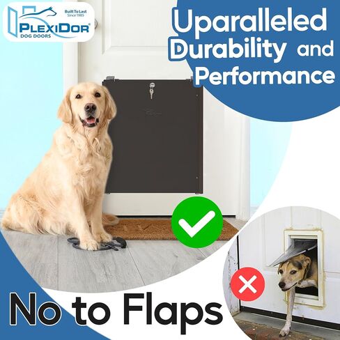 Plexidor Performance Pet Door Sliding Track - Easy to Install Sliding Door Track with Flip Lock in Saudi Arabia